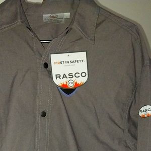 FR Rasco gray button up shirt